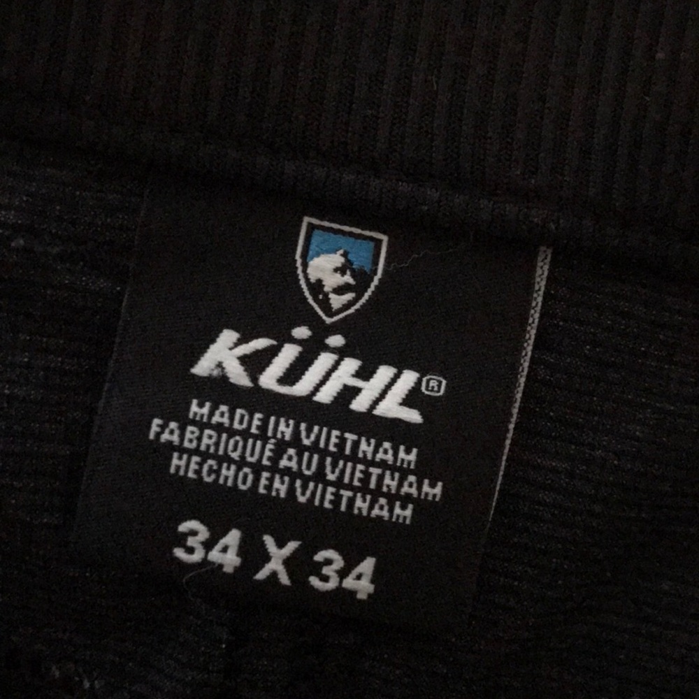 Mens Kuhl Deceptr pants size 34x34